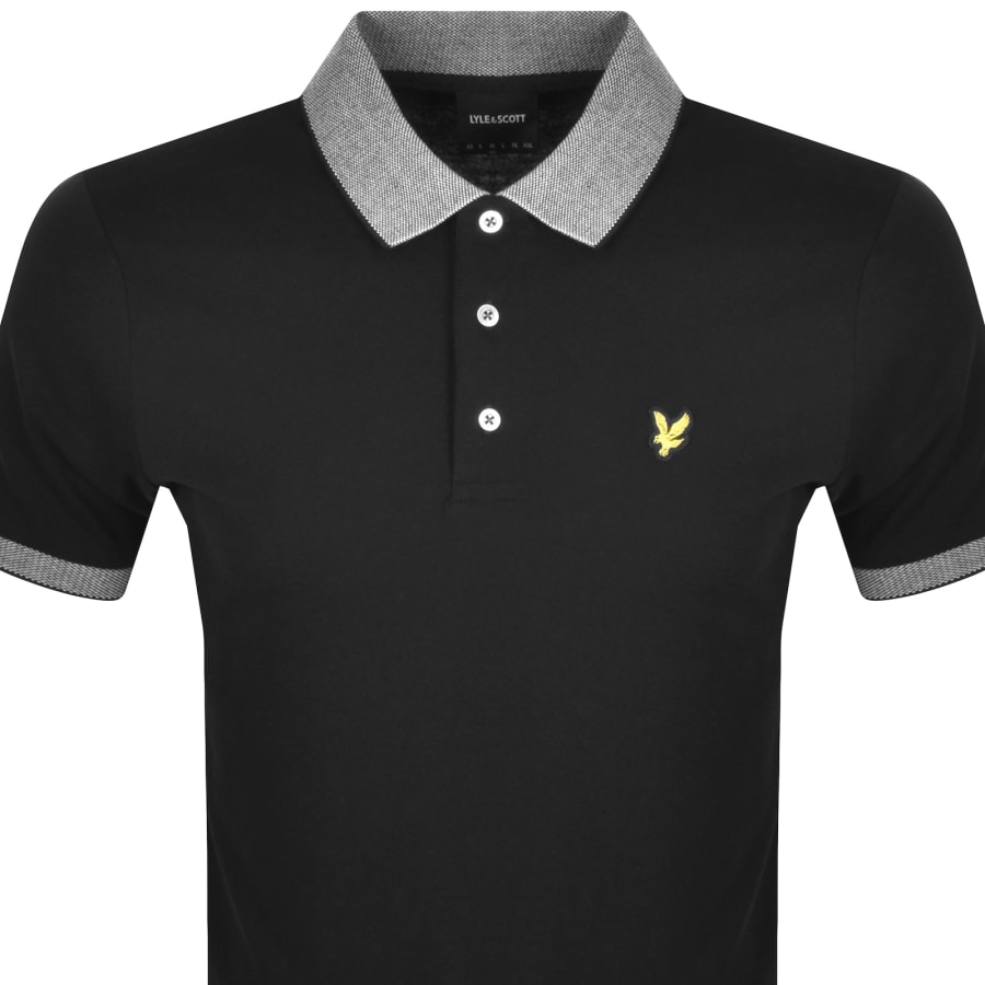 Lyle And Scott Tipped Polo T Shirt Black Mainline Menswear Ireland